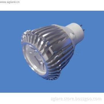 1W MR11 LED Bulb with Aluminum Alloy Heat Sink Structure, 12V AC Volta